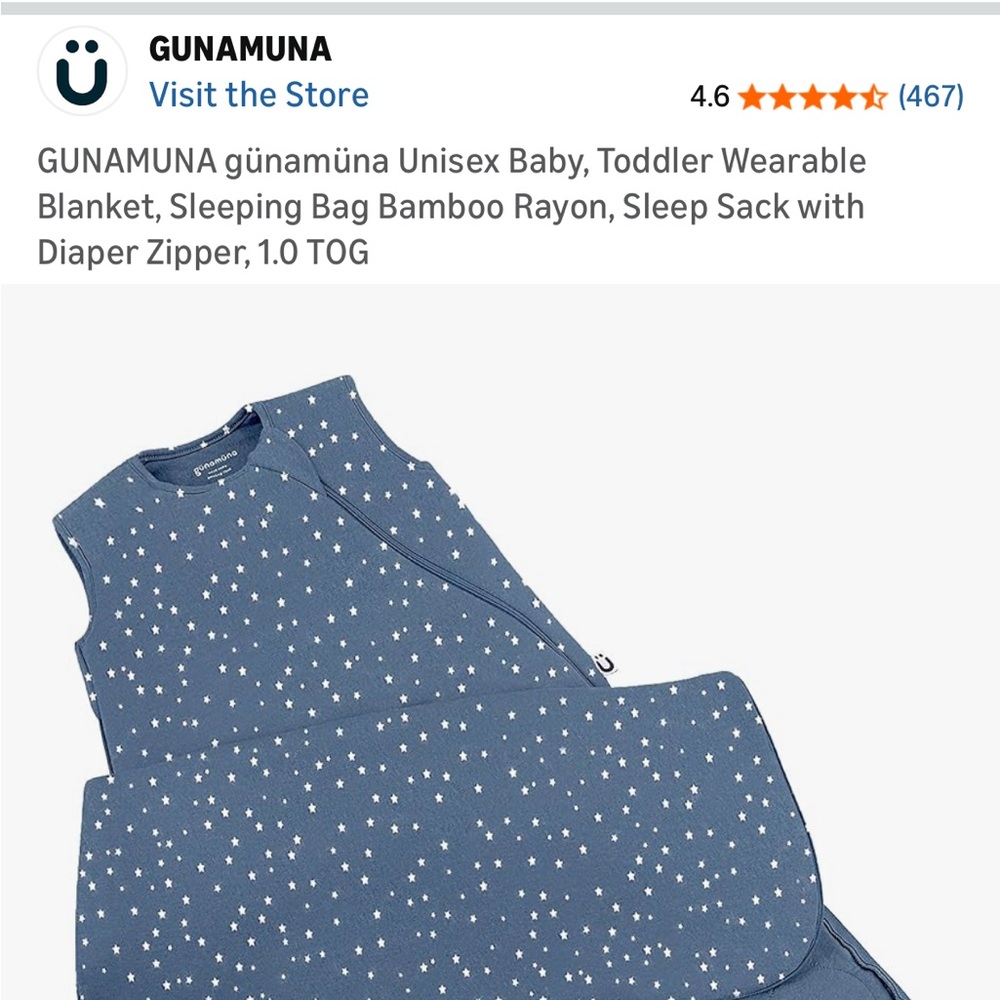 Gunamuna Blue Star Wearable Blanket